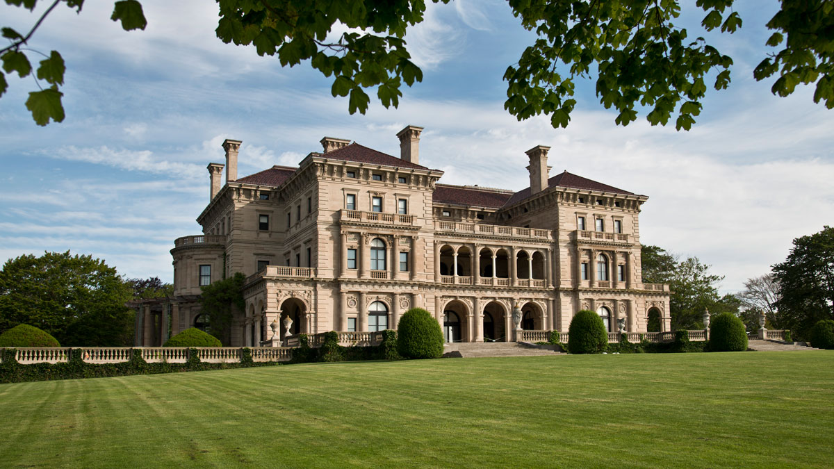 The Breakers mansion in Newport, Rhode Island — the grandest of the Gilded Age Newport Mansions
