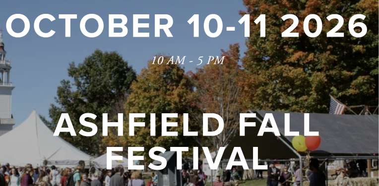 Ashfield Fall Festival — October 10-11, 2026, 10am-5pm