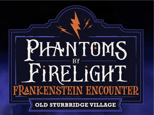 Phantoms by Firelight: Frankenstein Encounter logo, Old Sturbridge Village