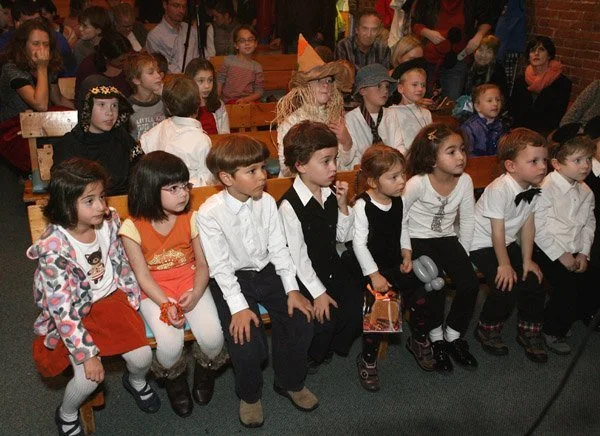 Kids performance audience at the Russian Center for Languages and Arts